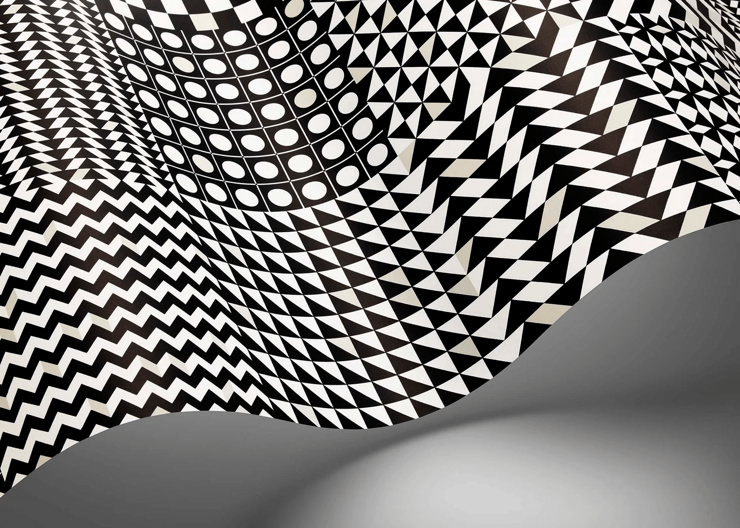 Tapeta abstrakcyjna geometria - szachownica Cole & Son Geometrico 123/7032 Fornasetti Senza Tempo II