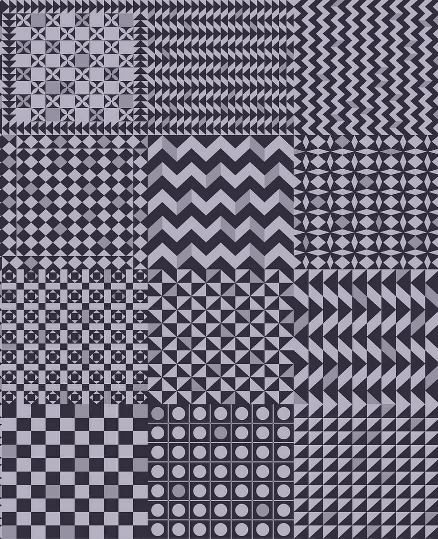 Tapeta abstrakcyjna geometria - szachownica Cole & Son Geometrico 123/7033 Fornasetti Senza Tempo II