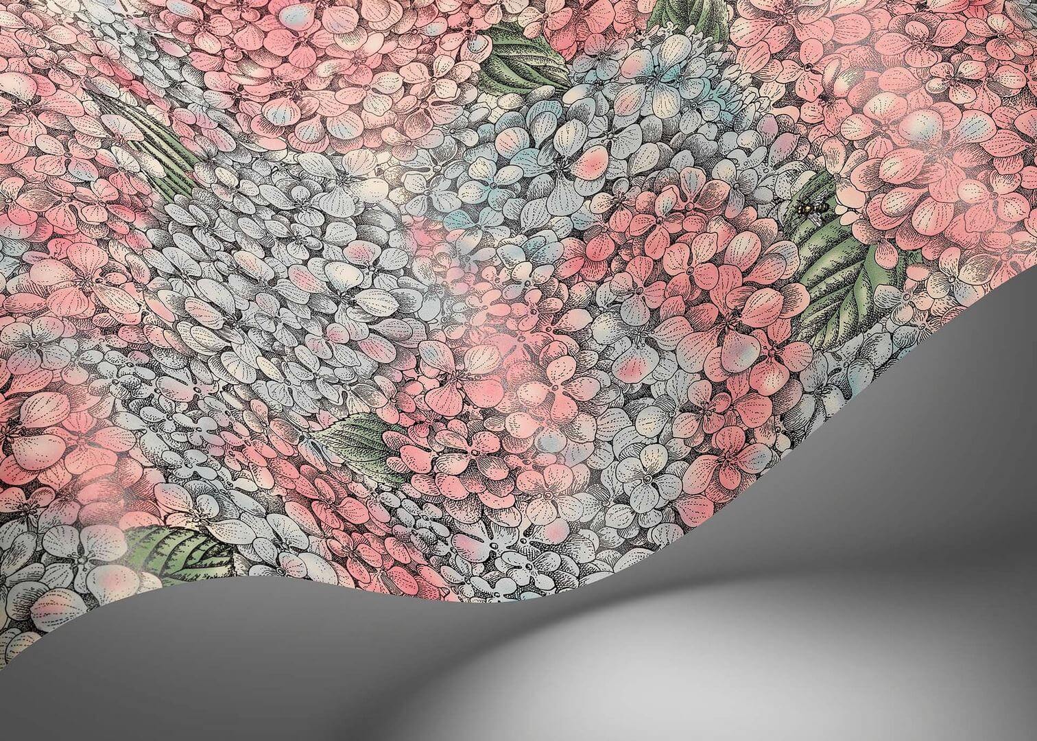 Tapeta kwiaty i pszczoły Cole & Son Ortensia 123/9045 Fornasetti Senza Tempo II