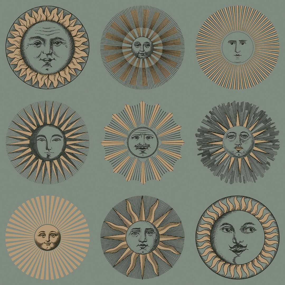 Tapeta słońce Cole & Son Soli 123/1003 Fornasetti Senza Tempo II