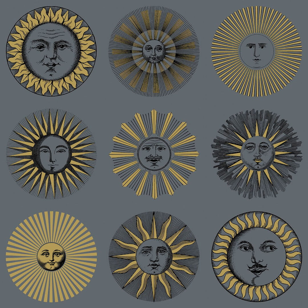 Tapeta słońce Cole & Son Soli 123/1004 Fornasetti Senza Tempo II