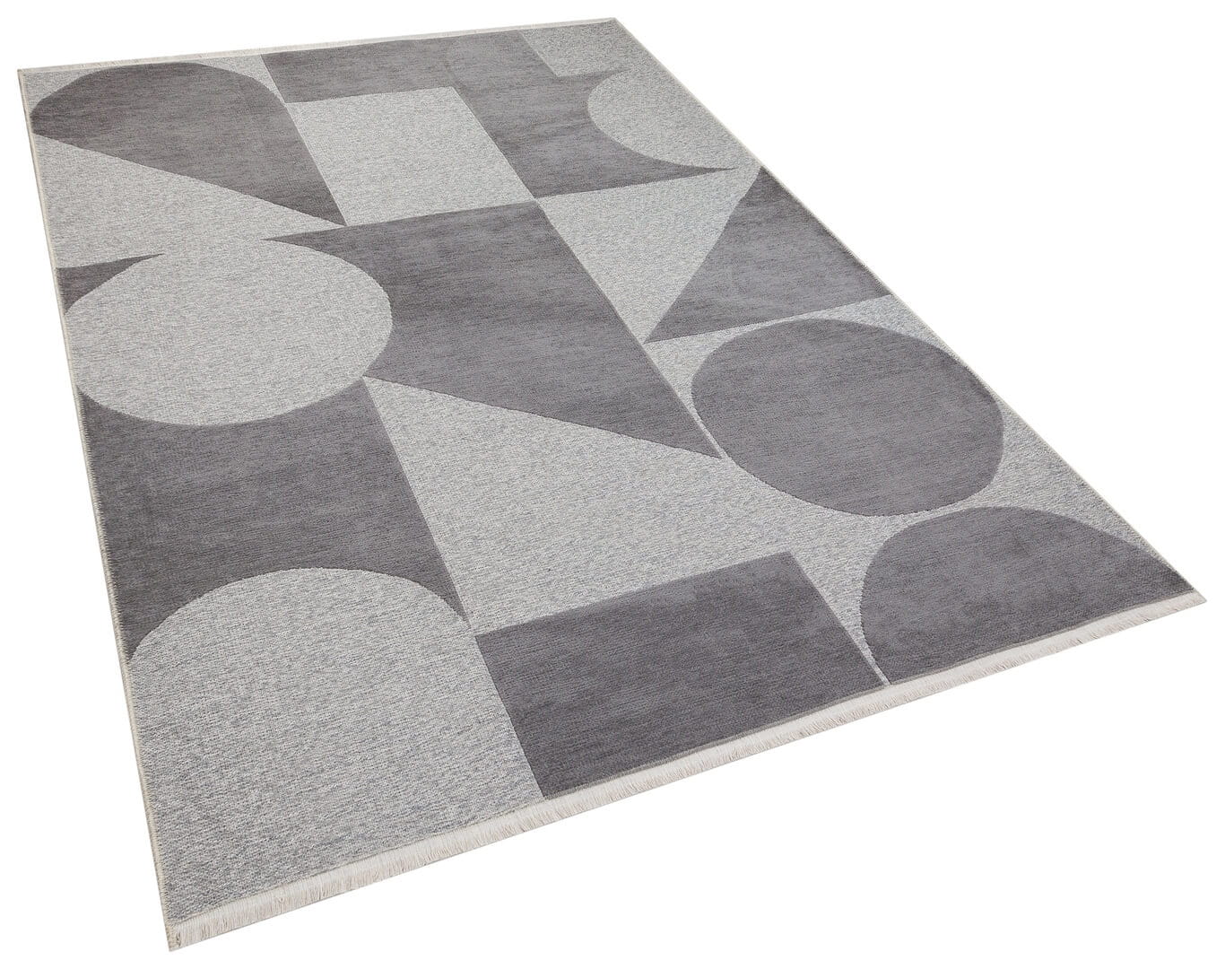 Dywan dwustronny geometryczny Boucle 4120 Geometric Grey