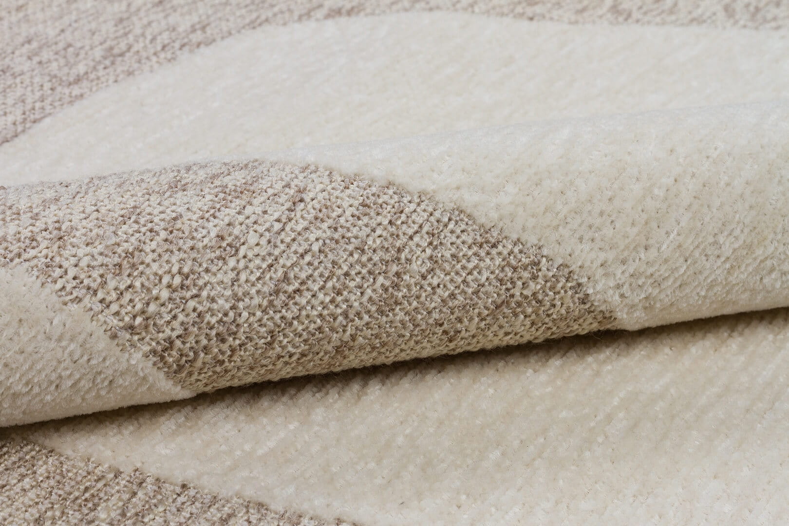 Dywan dwustronny abstrakcyjny Boucle 4123 Abstract Cream