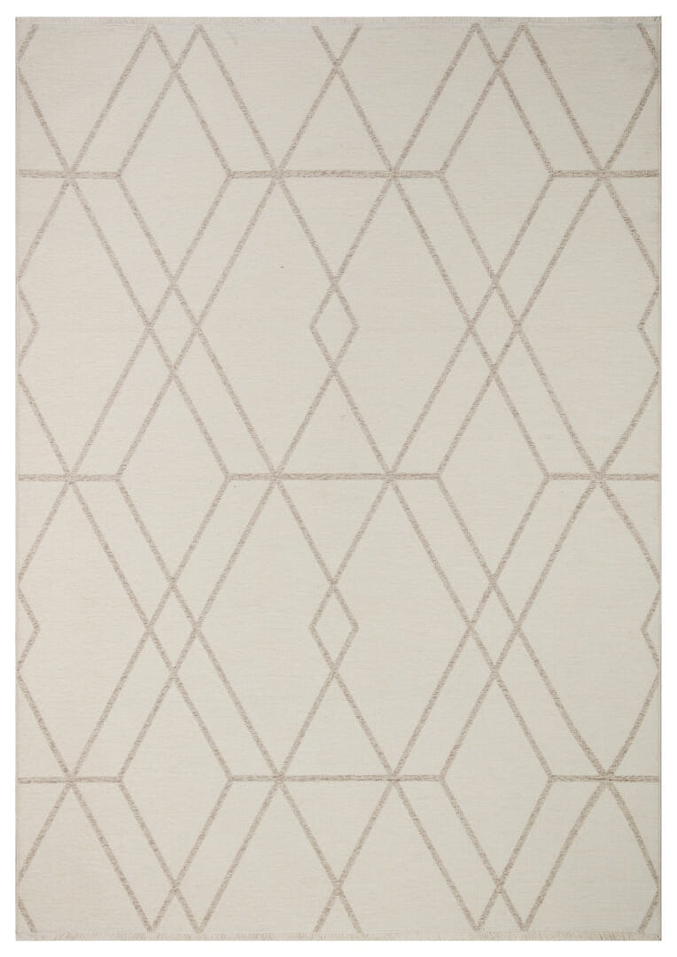 Dywan dwustronny geometryczny Boucle 4124 Diamond Cream