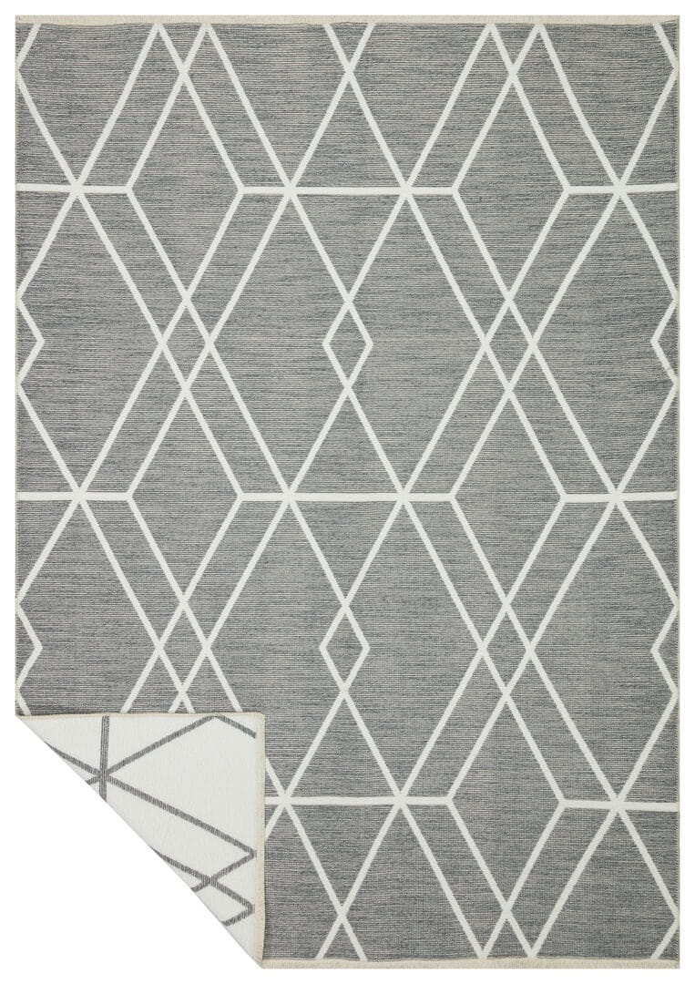 Dywan dwustronny geometryczny Boucle 4125 Diamond White