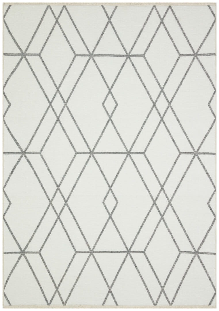 Dywan dwustronny geometryczny Boucle 4125 Diamond White