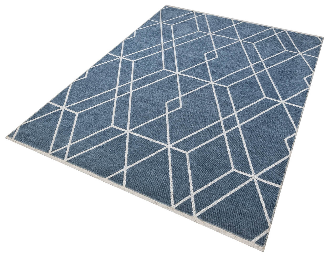 Dywan dwustronny geometryczny Boucle 4126 Diamond Blue