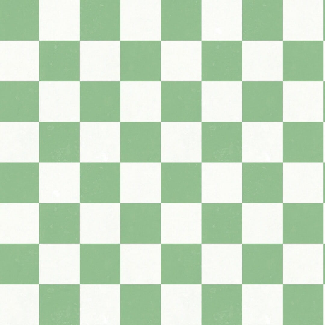Fototapeta geometryczna szachownica Rebel Walls R19416 Chess Green Maximalism More is More