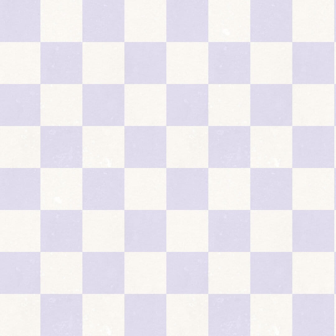 Fototapeta geometryczna szachownica Rebel Walls R19417 Chess Lilac Maximalism More is More
