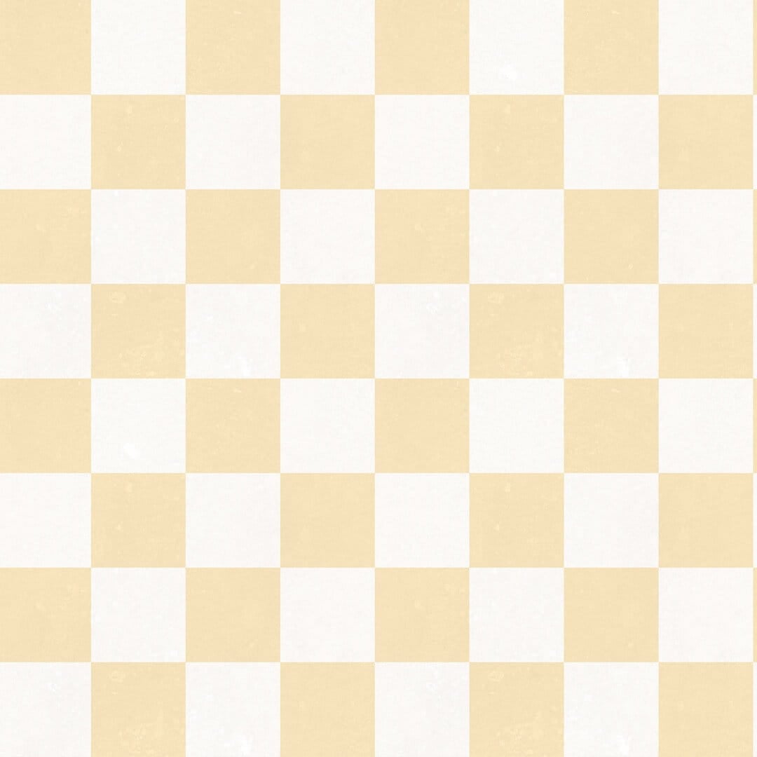 Fototapeta geometryczna szachownica Rebel Walls R19419 Chess Yellow Maximalism More is More