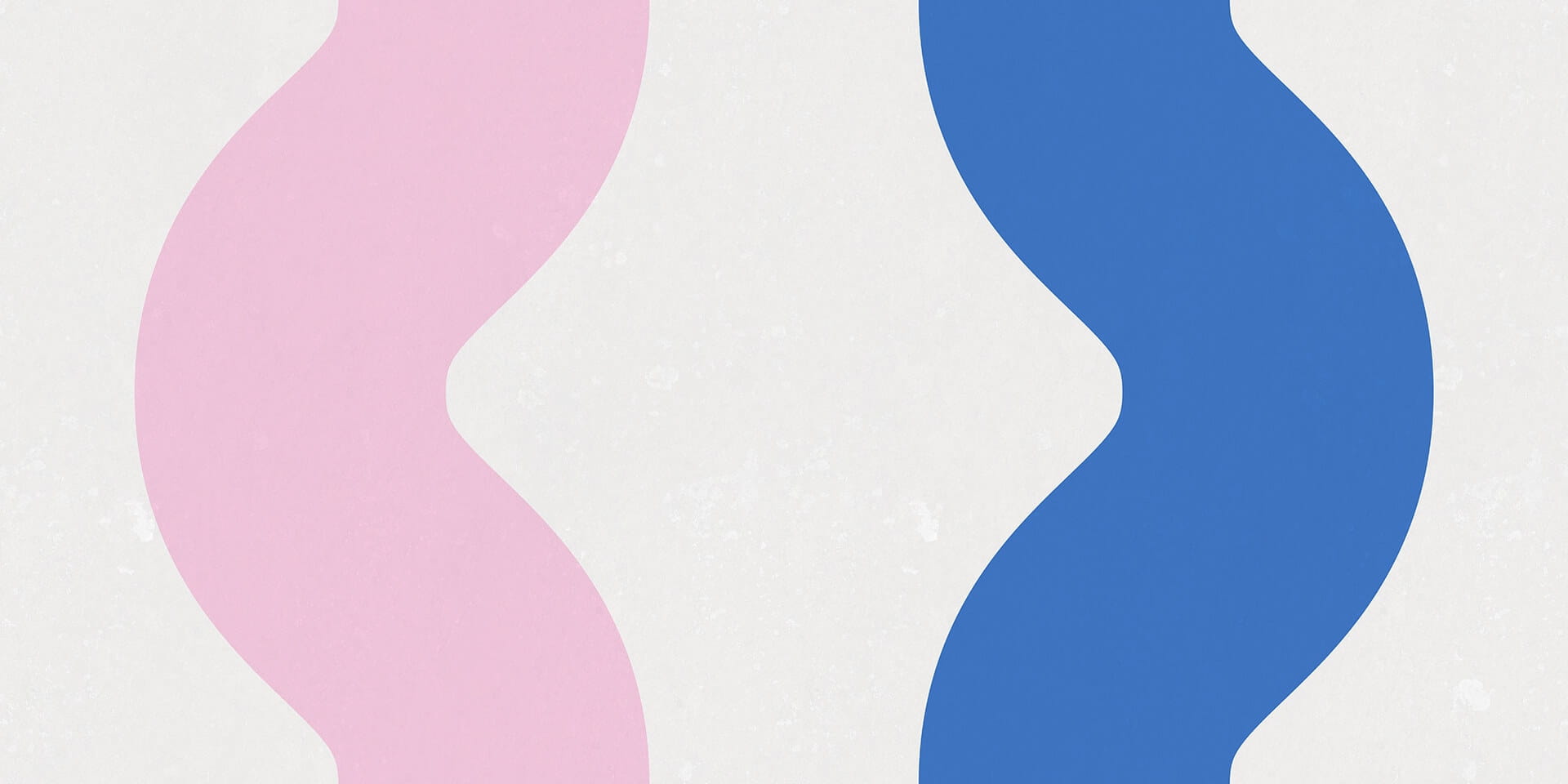 Fototapeta falujące paski Rebel Walls R19422 Wobbly Blue Pink Maximalism More is More