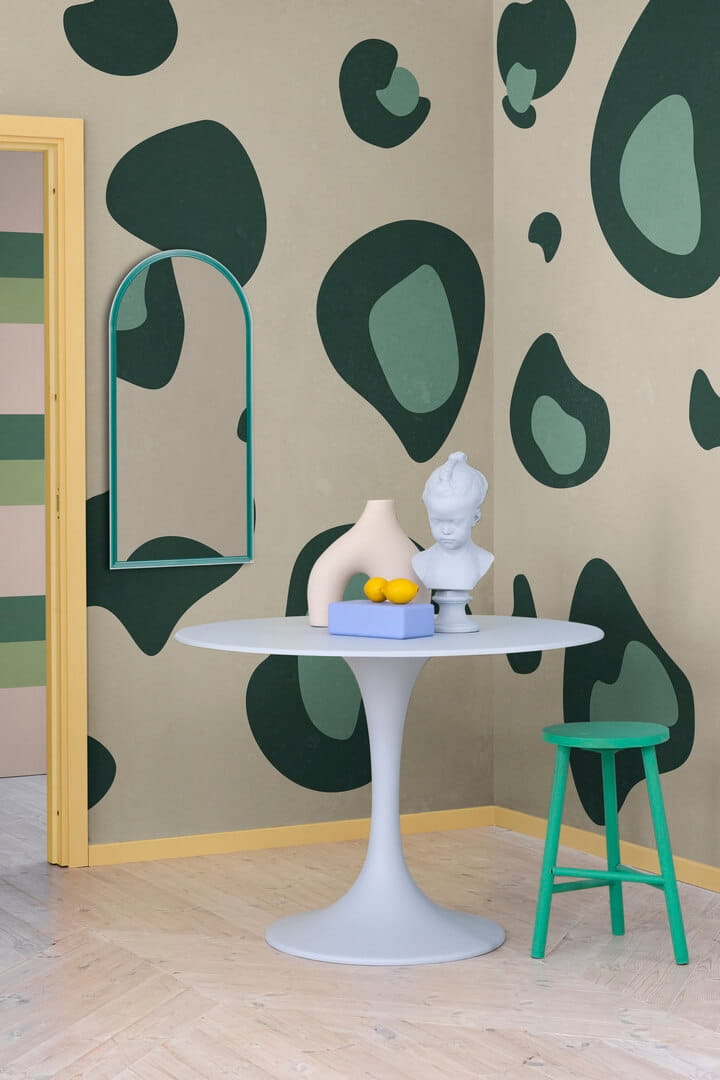 Fototapeta cętki Rebel Walls R19438 Giant Leopard Green Maximalism More is More