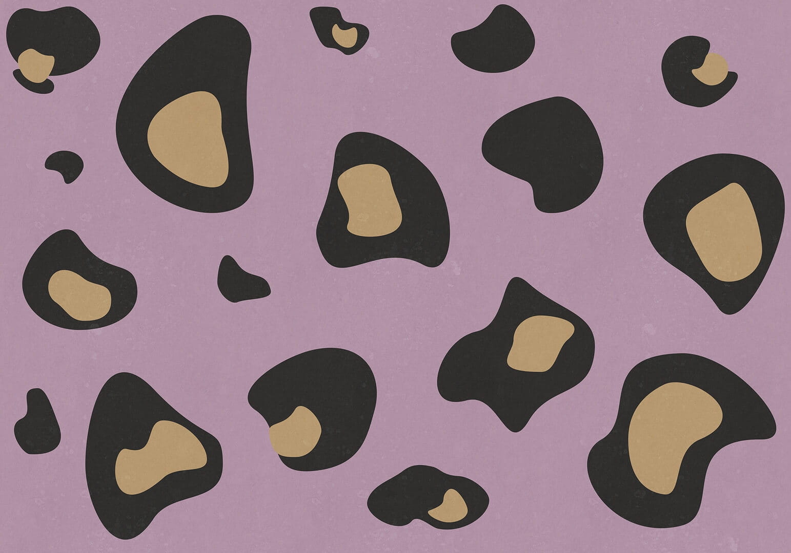 Fototapeta cętki Rebel Walls R19439 Giant Leopard Lilac Maximalism More is More