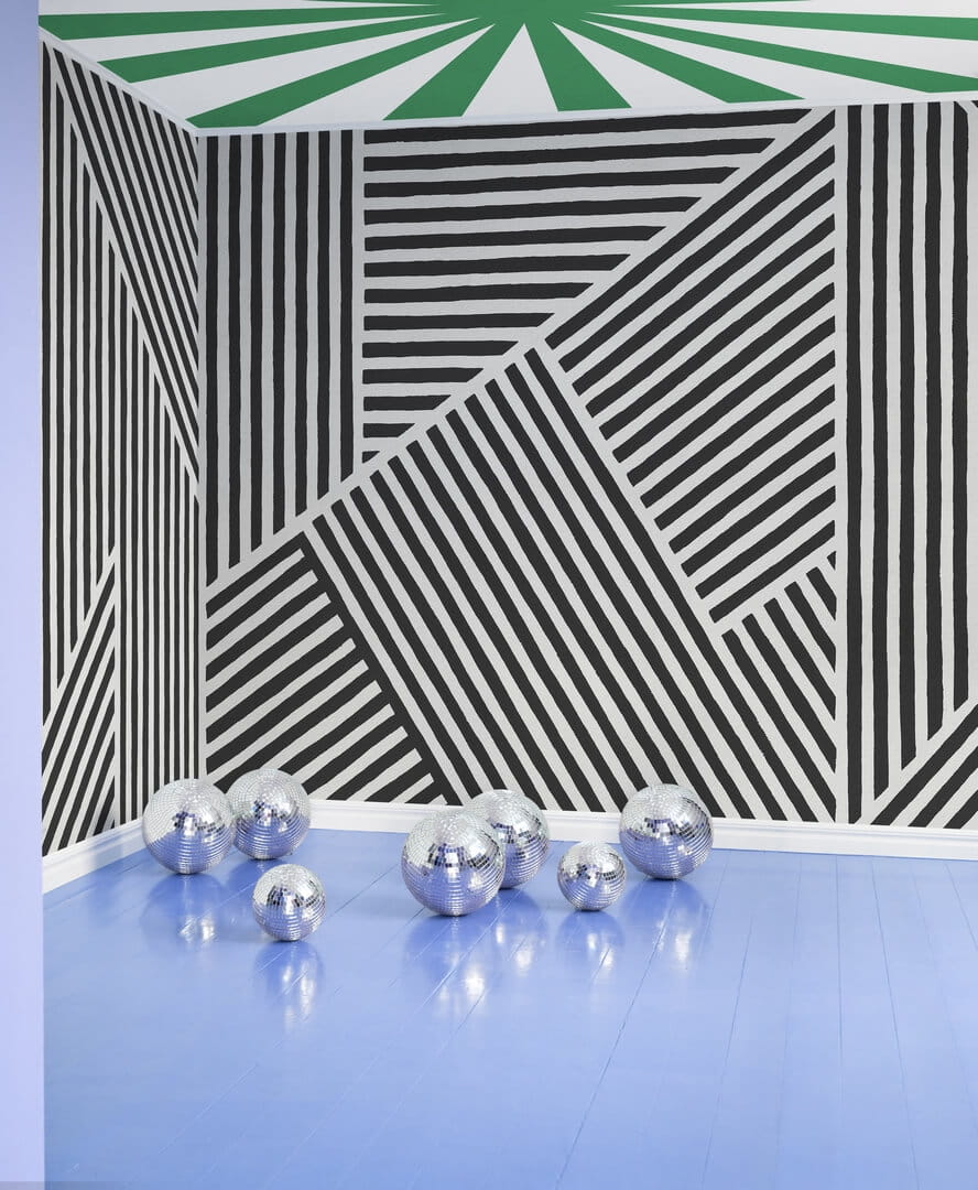 Fototapeta promienie Rebel Walls R19456 Rays Green Maximalism More is More