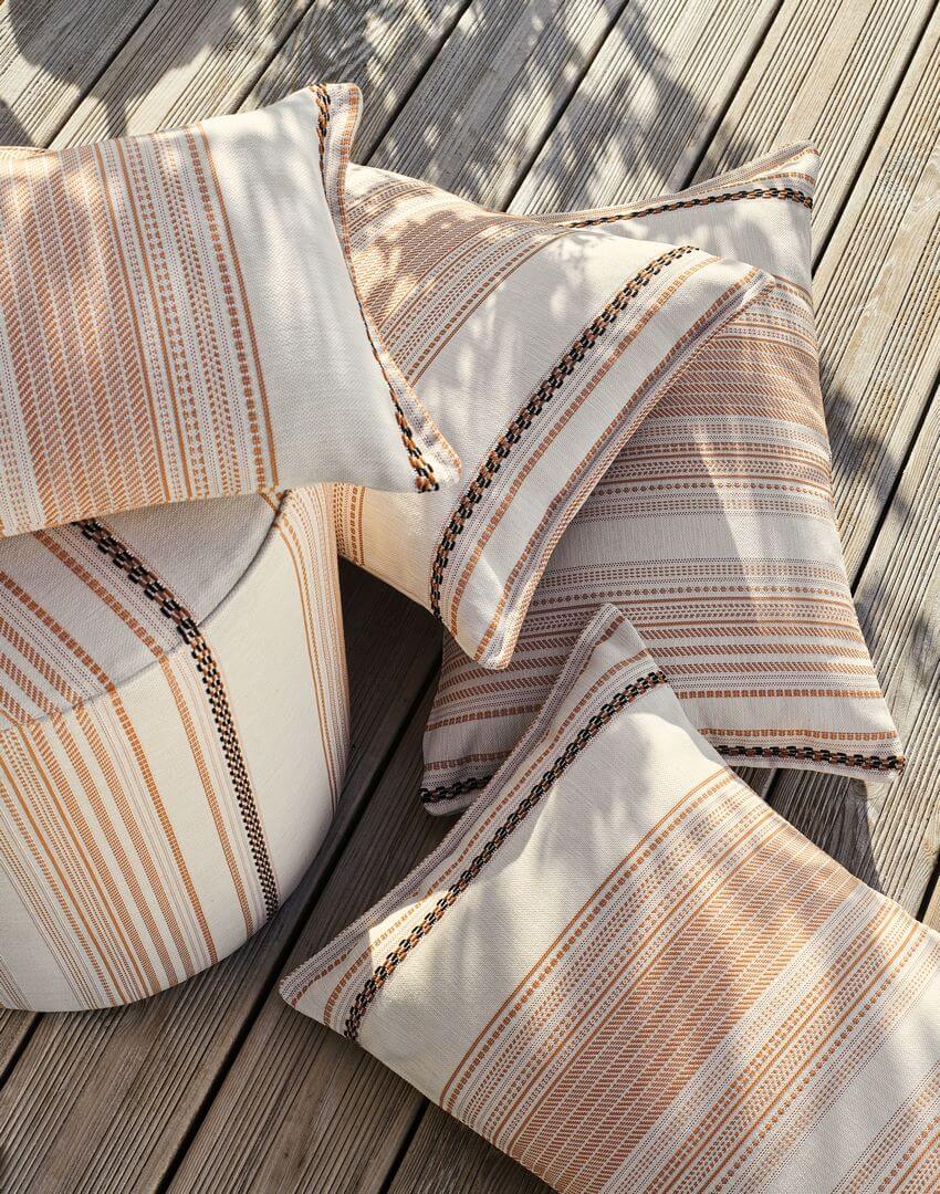 Tkanina outdoorowa w paski Casamance 45030140 Ravello Amalfi