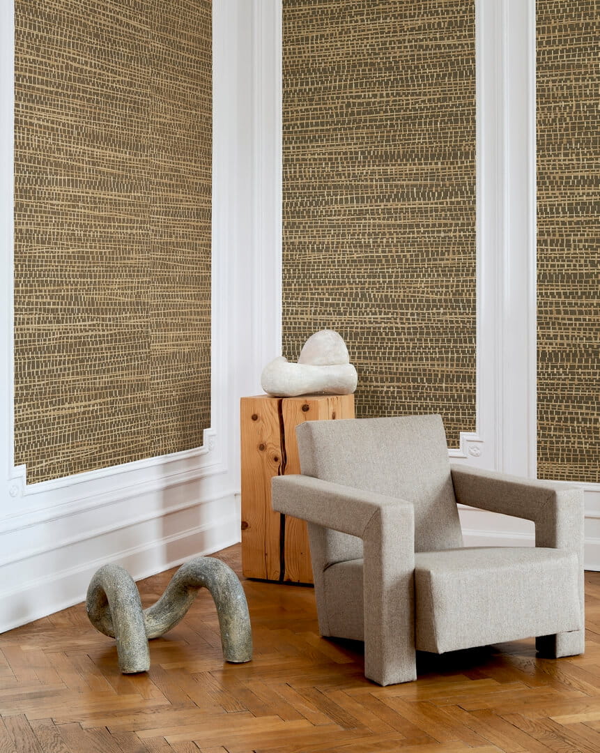 Tapeta naturalna z rafii Arte Ruban 48071 Les Forets