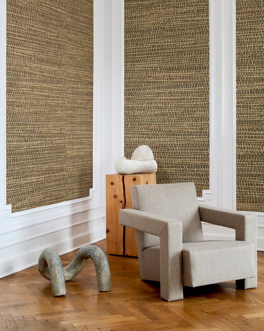Tapeta naturalna z rafii Arte Ruban 48072 Les Forets