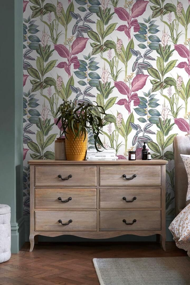 Tapeta tropikalna roślinność Next 118299 Fantasy Rainforest Leaves