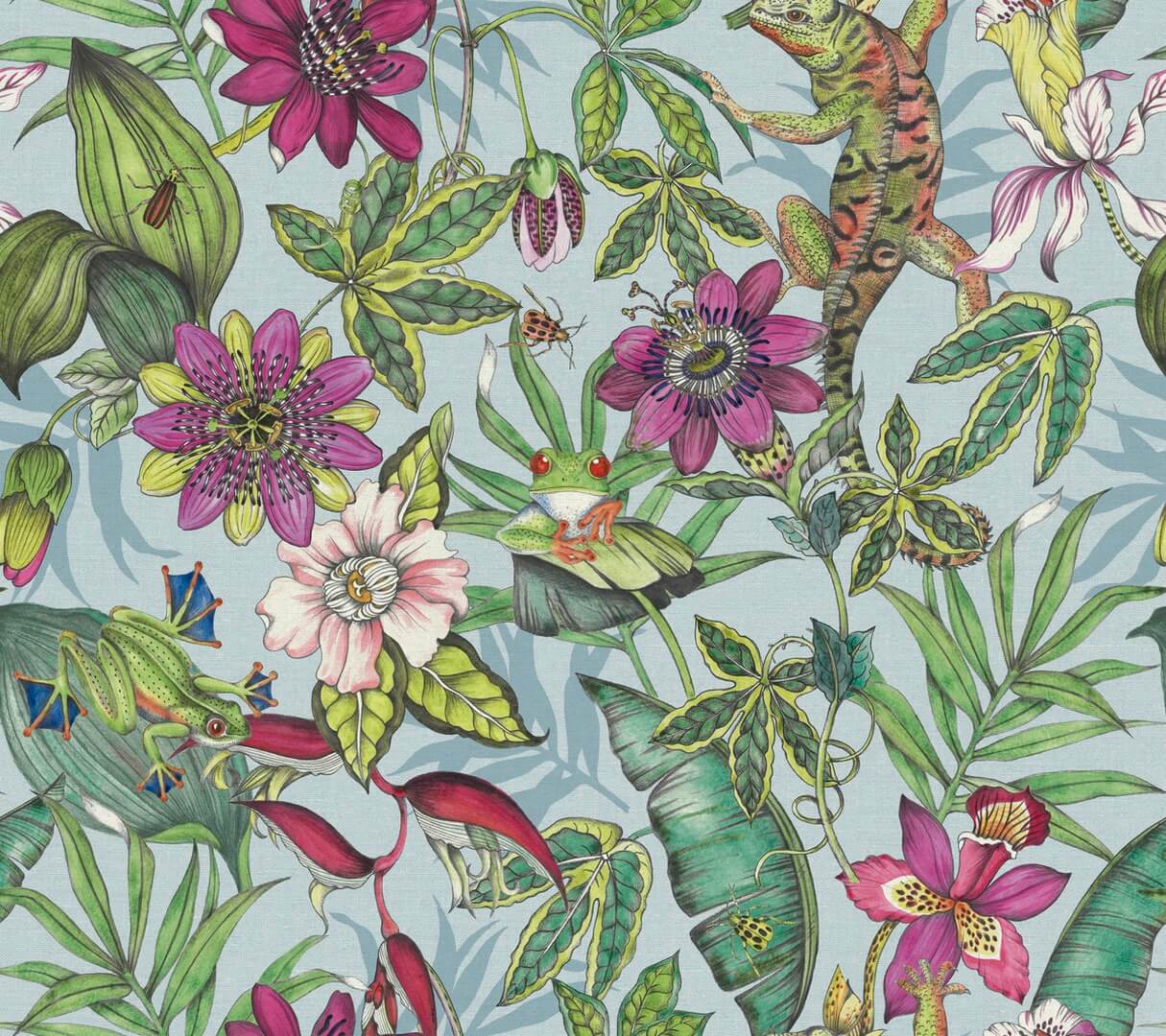 Tapeta tropikalna York Wallcoverings BL1701 Rainforest Blooms II