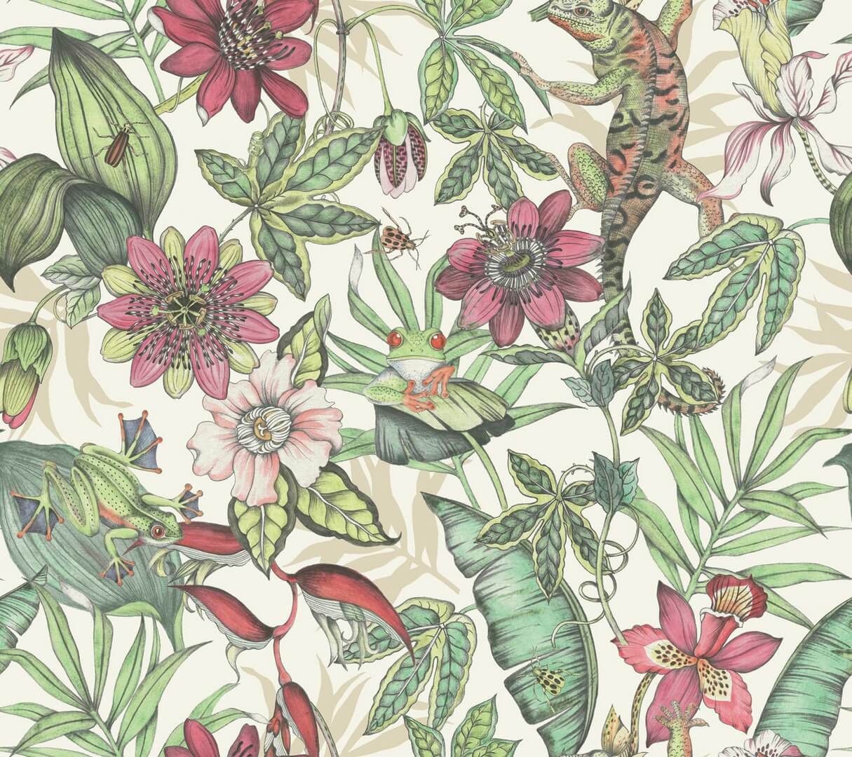 Tapeta tropikalna York Wallcoverings BL1702 Rainforest Blooms II