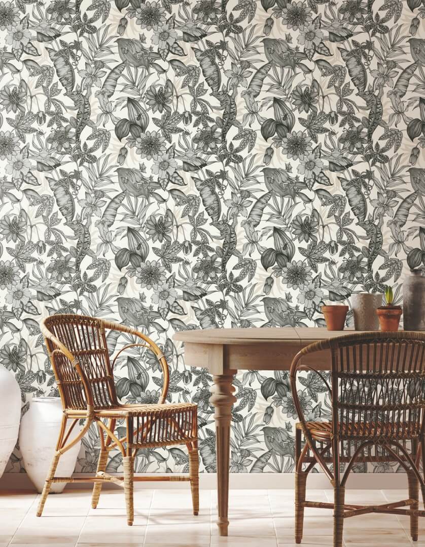 Tapeta tropikalna York Wallcoverings BL1703 Rainforest Blooms II