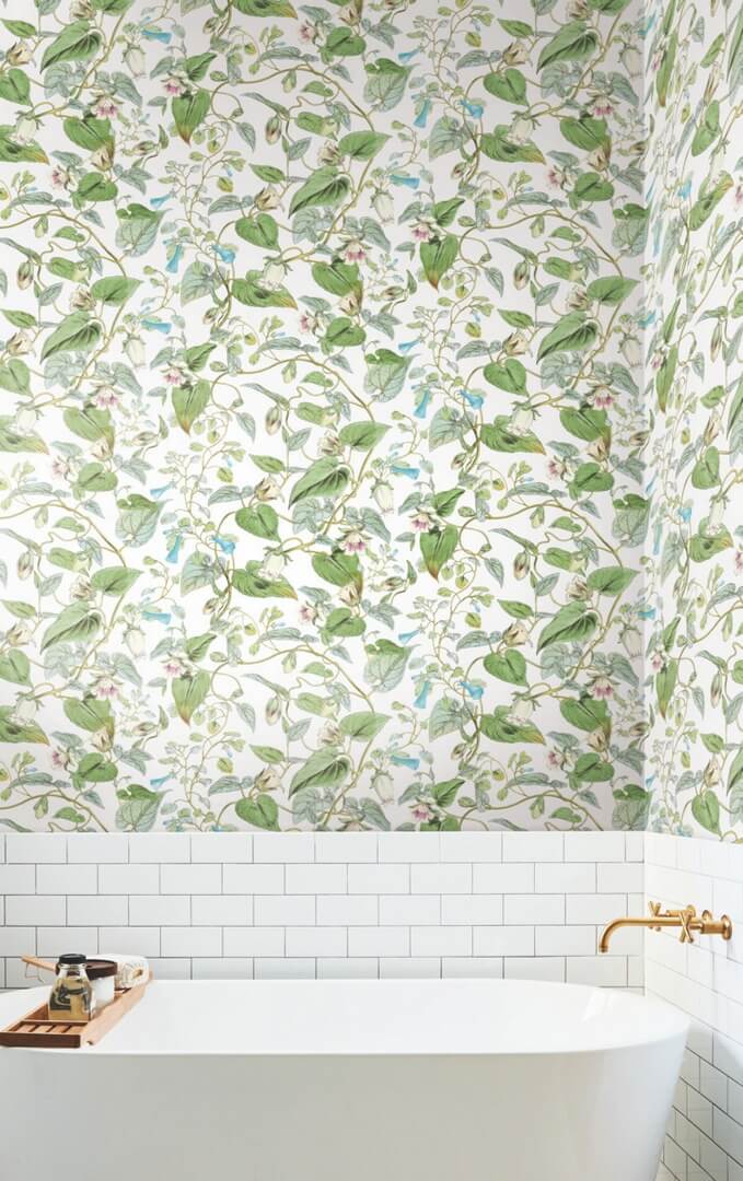 Tapeta kwiatowe pnącza York Wallcoverings BL1711 Moon Flower Blooms II