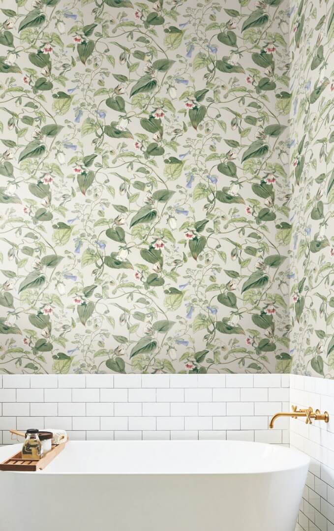 Tapeta kwiatowe pnącza York Wallcoverings BL1713 Moon Flower Blooms II