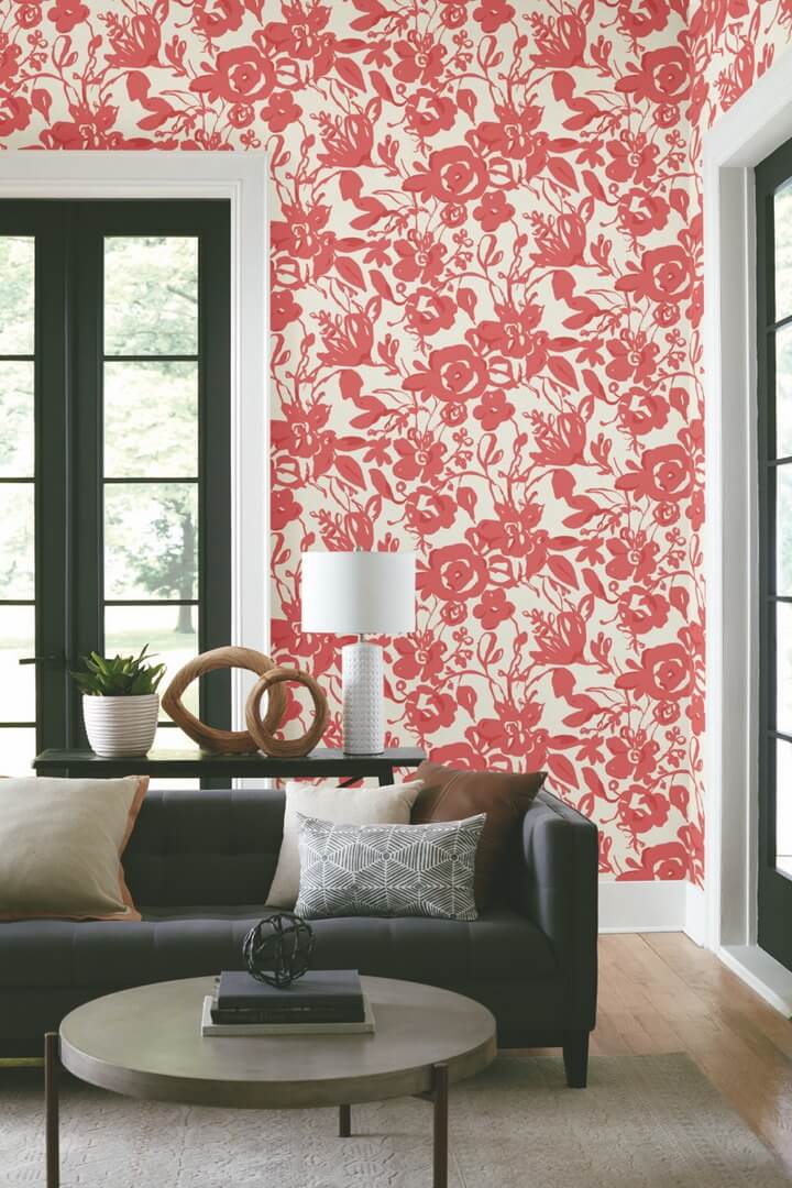 Tapeta abstrakcyjne kwiaty York Wallcoverings BL1731 Brushstroke Floral Blooms II
