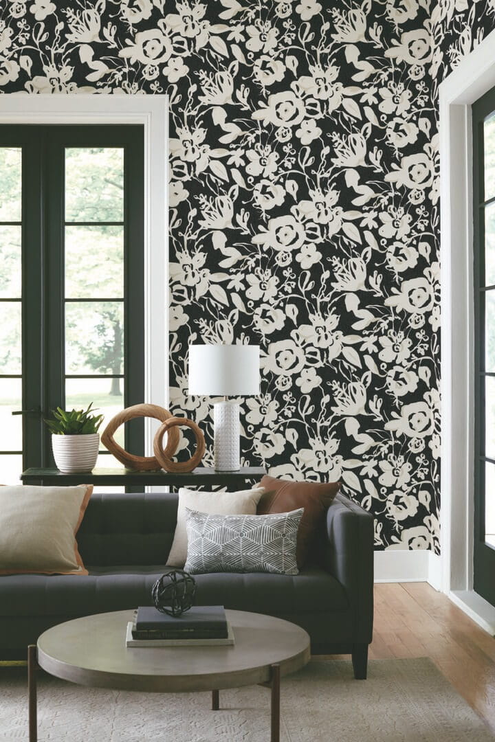Tapeta abstrakcyjne kwiaty York Wallcoverings BL1733 Brushstroke Floral Blooms II