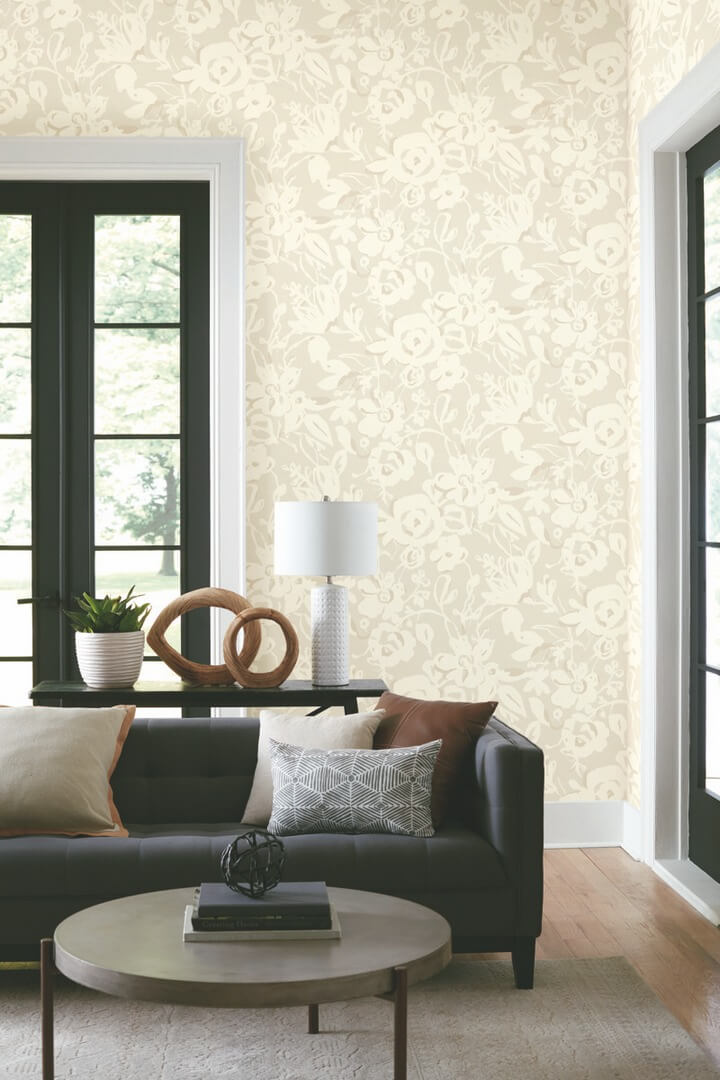 Tapeta abstrakcyjne kwiaty York Wallcoverings BL1735 Brushstroke Floral Blooms II
