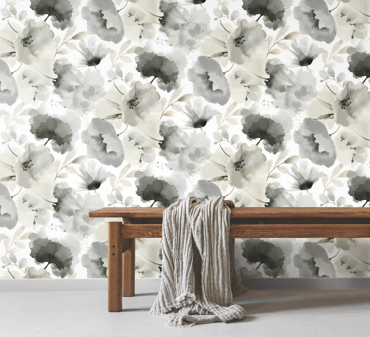 Tapeta akwarelowe kwiaty York Wallcoverings BL1771 Watercolor Bouquet Blooms II