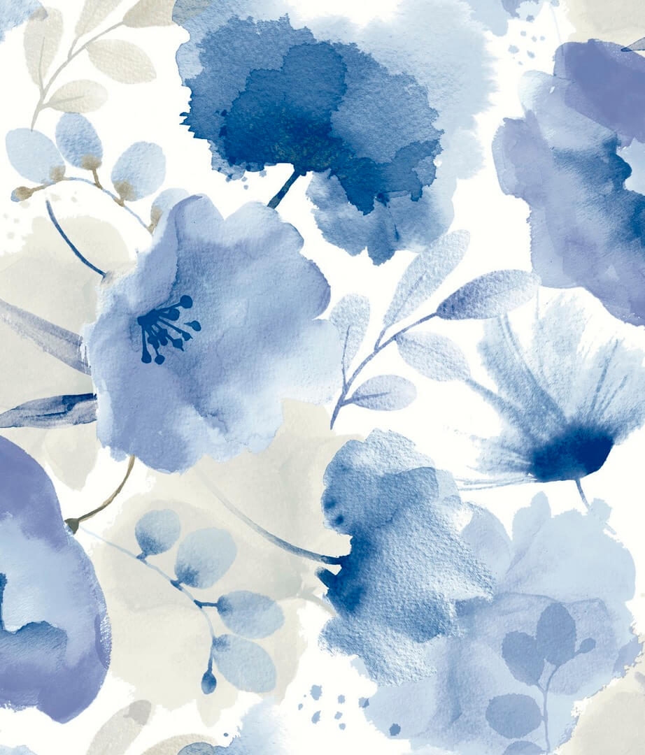 Tapeta akwarelowe kwiaty York Wallcoverings BL1773 Watercolor Bouquet Blooms II