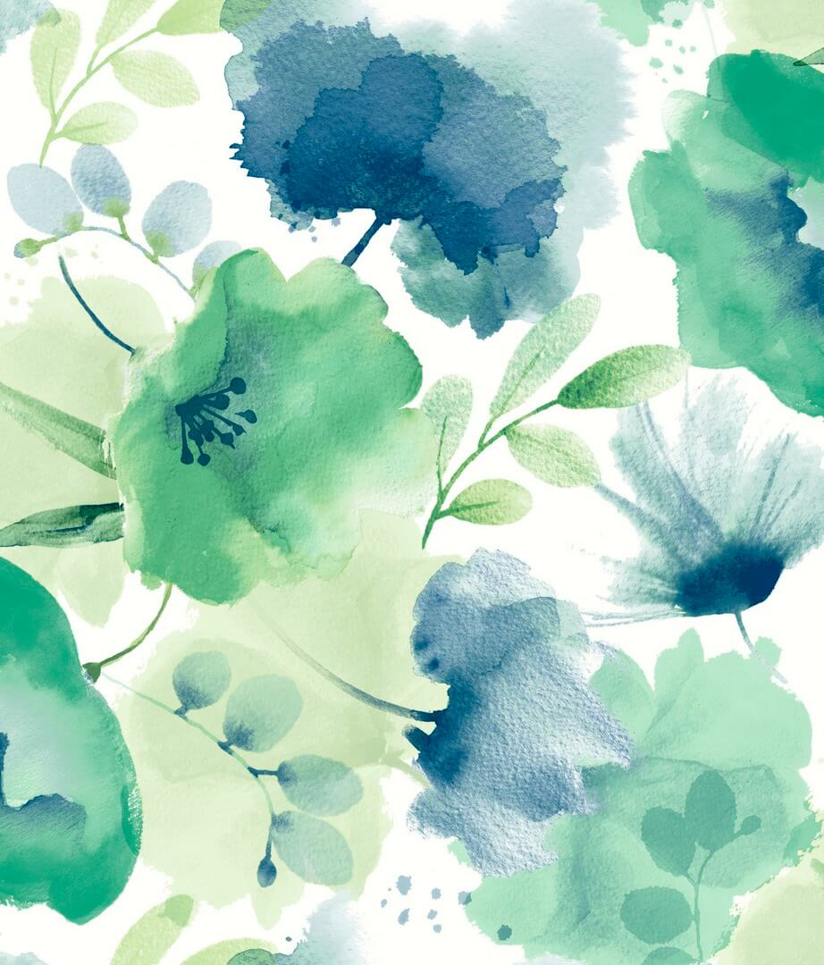 Tapeta akwarelowe kwiaty York Wallcoverings BL1774 Watercolor Bouquet Blooms II