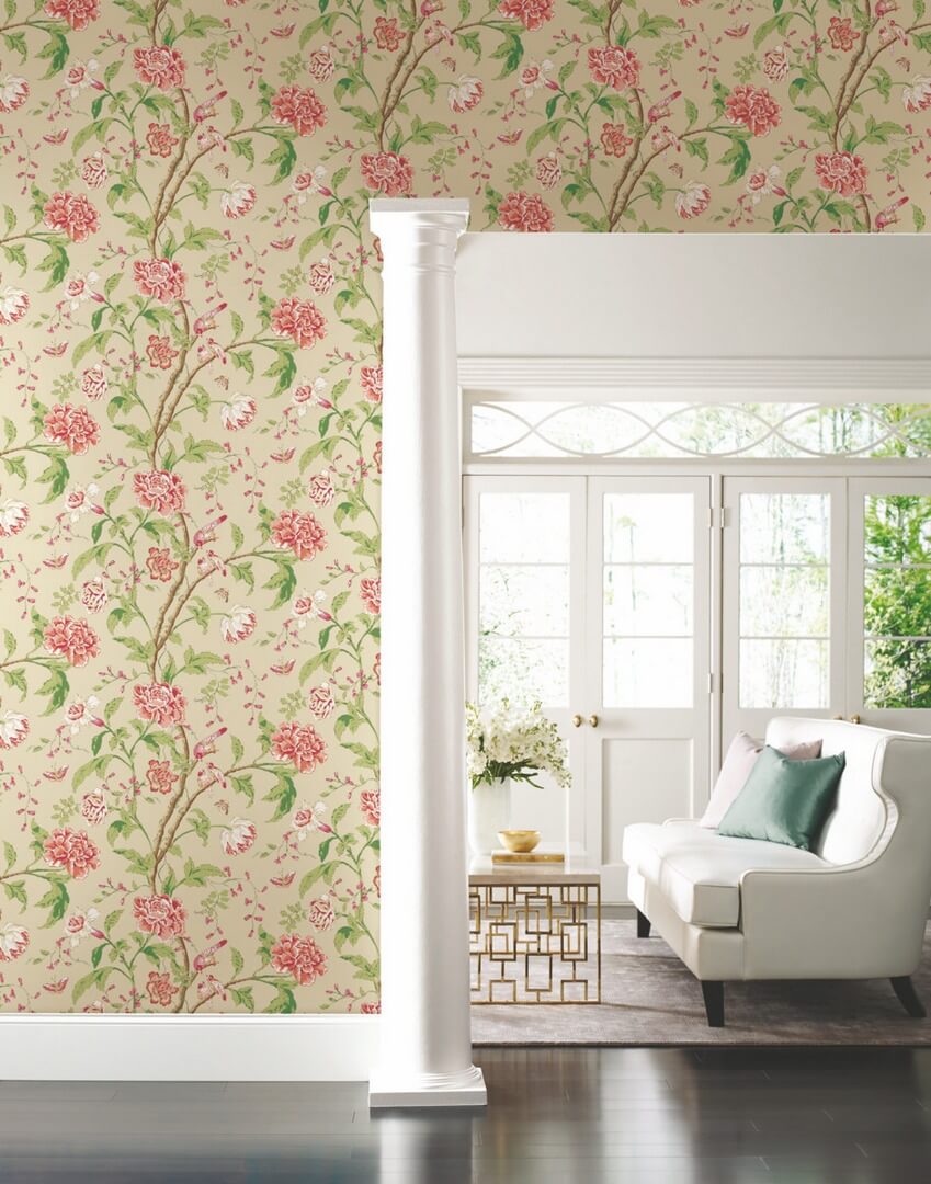 Tapeta botaniczna York Wallcoverings BL1781 Teahouse Floral Blooms II
