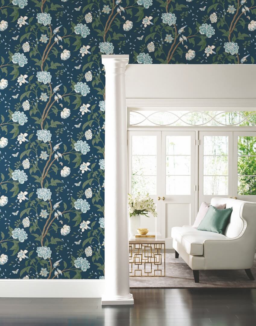 Tapeta botaniczna York Wallcoverings BL1782 Teahouse Floral Blooms II