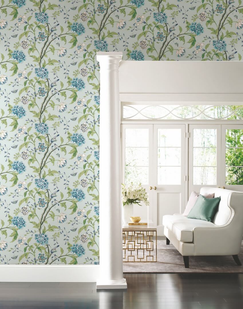 Tapeta botaniczna York Wallcoverings BL1784 Teahouse Floral Blooms II
