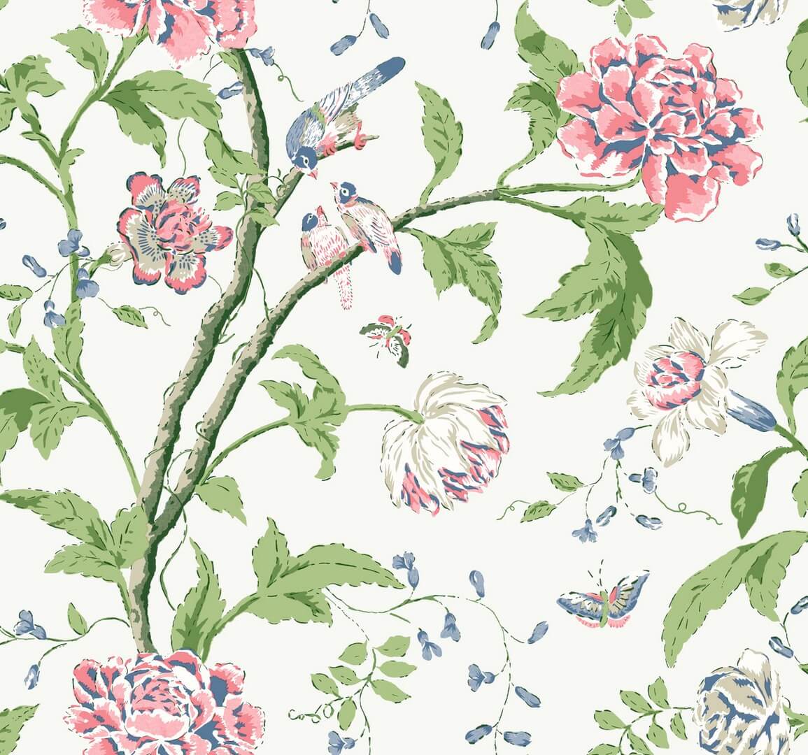 Tapeta botaniczna York Wallcoverings BL1785 Teahouse Floral Blooms II