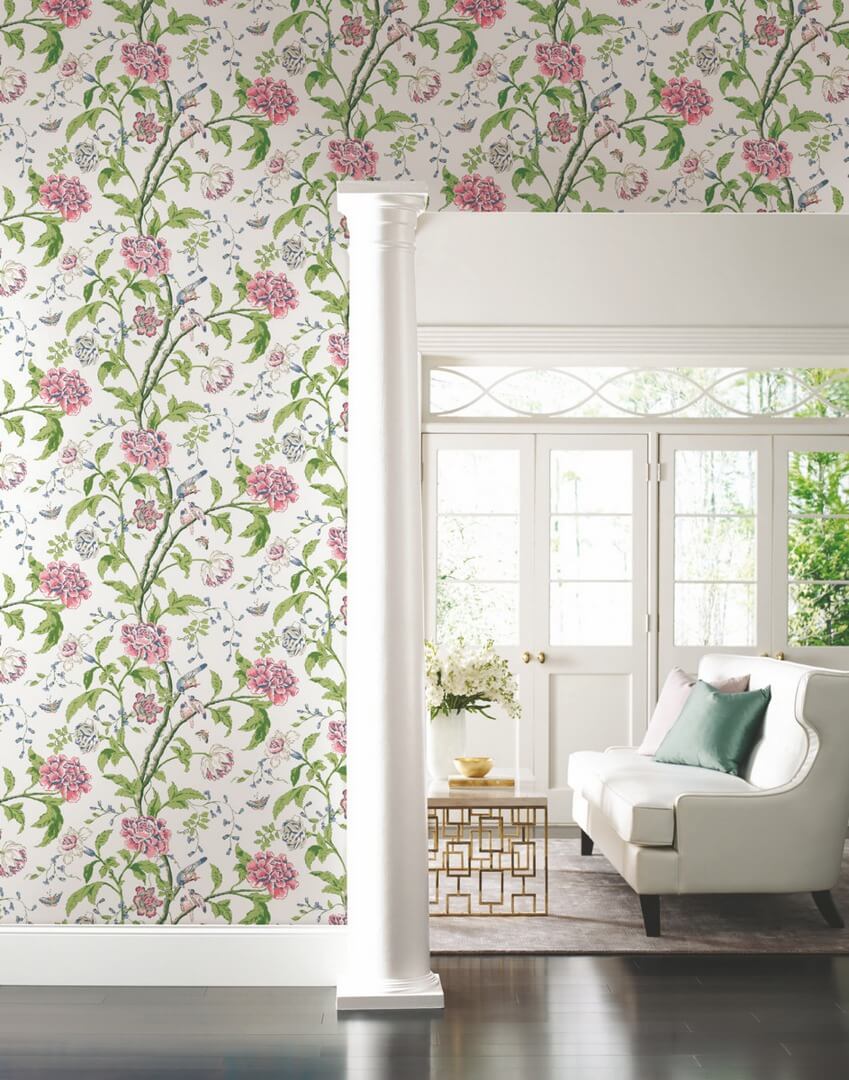Tapeta botaniczna York Wallcoverings BL1785 Teahouse Floral Blooms II