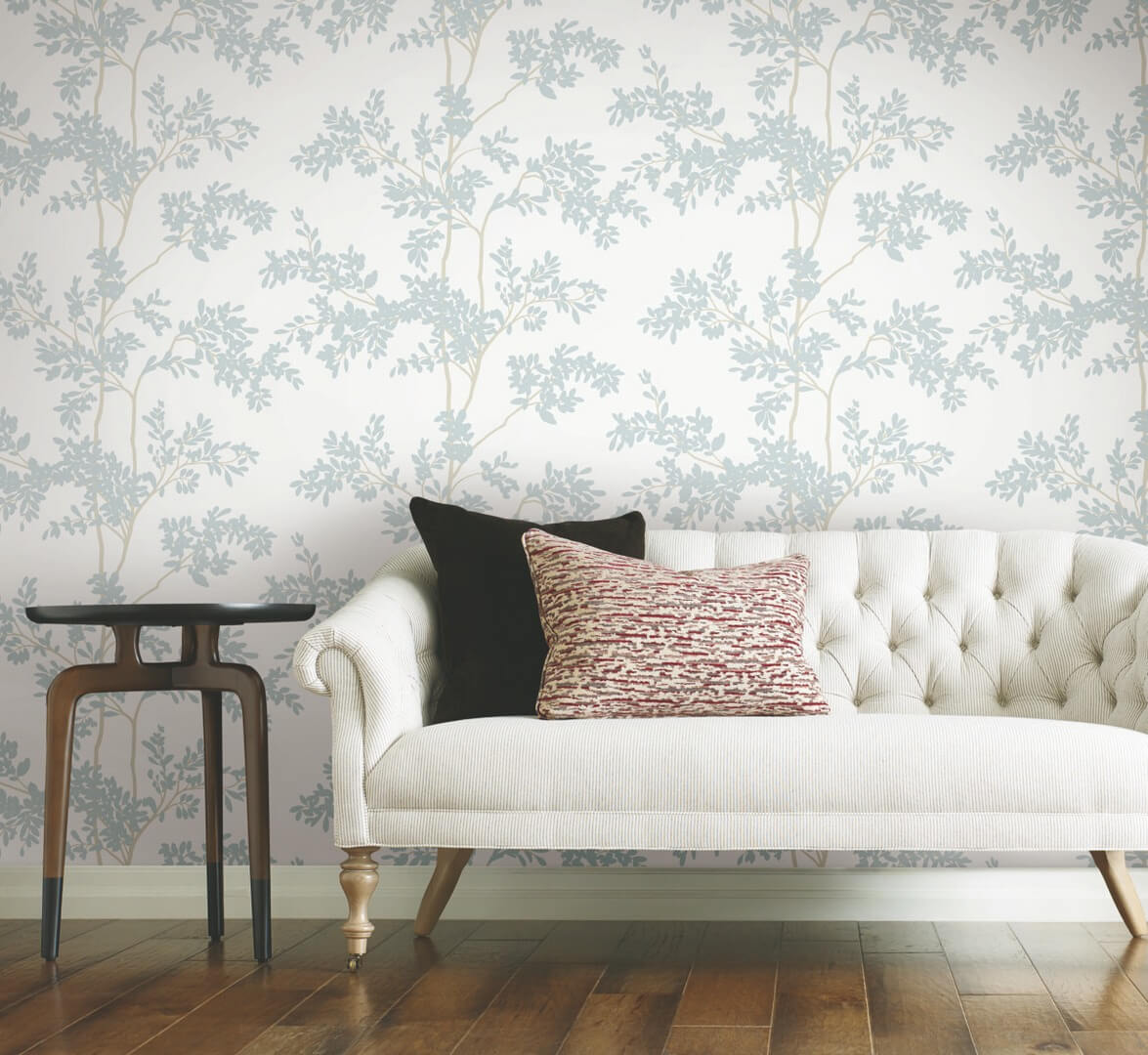 Tapeta drzewa York Wallcoverings BL1802 Lunaria Silhouette Blooms II