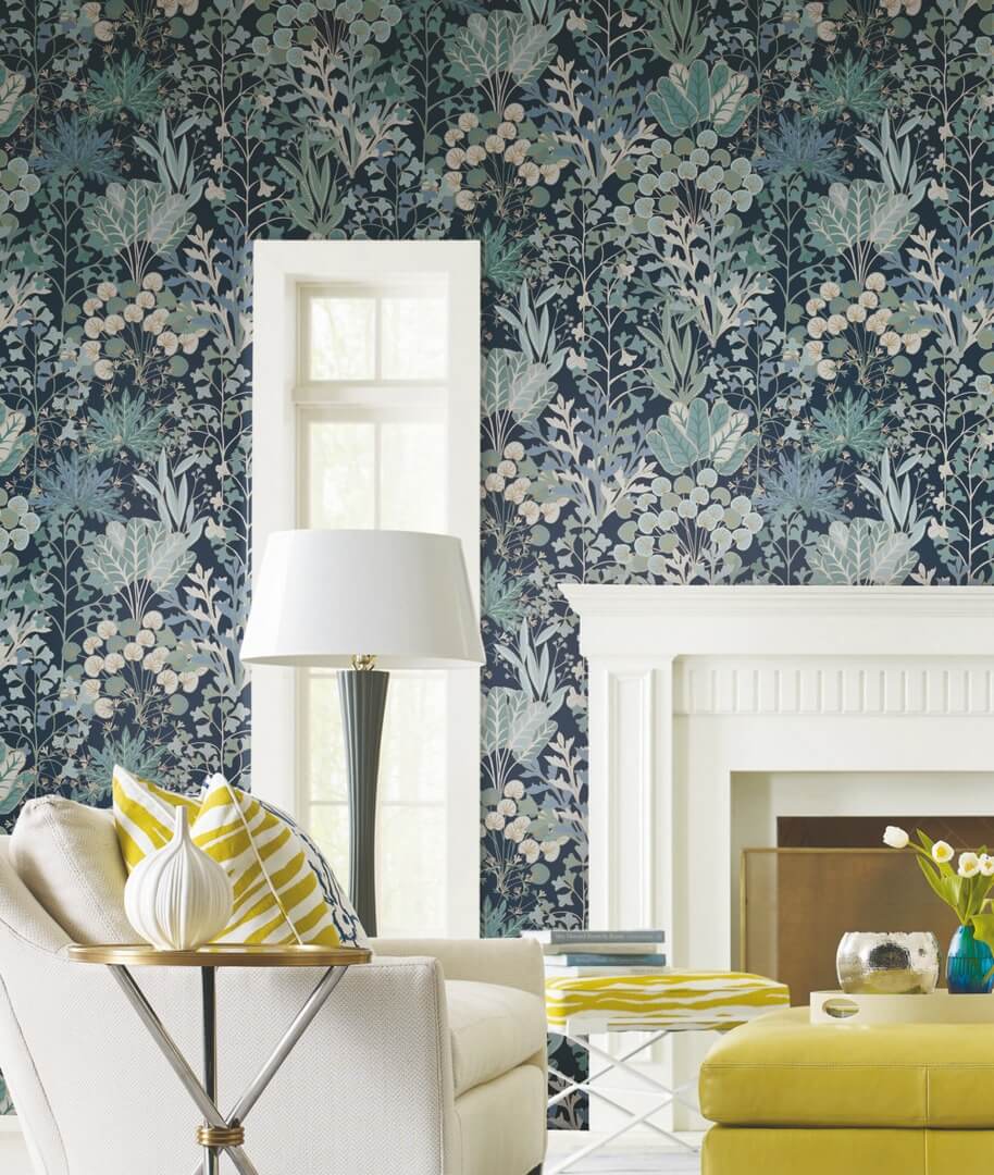 Tapeta roślinna York Wallcoverings BL1812 Forest Floor Blooms II