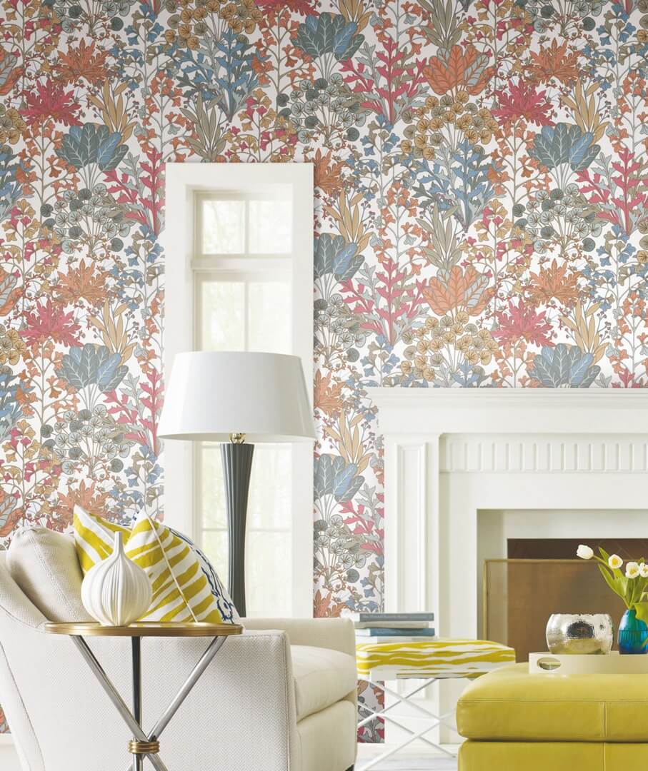 Tapeta roślinna York Wallcoverings BL1813 Forest Floor Blooms II