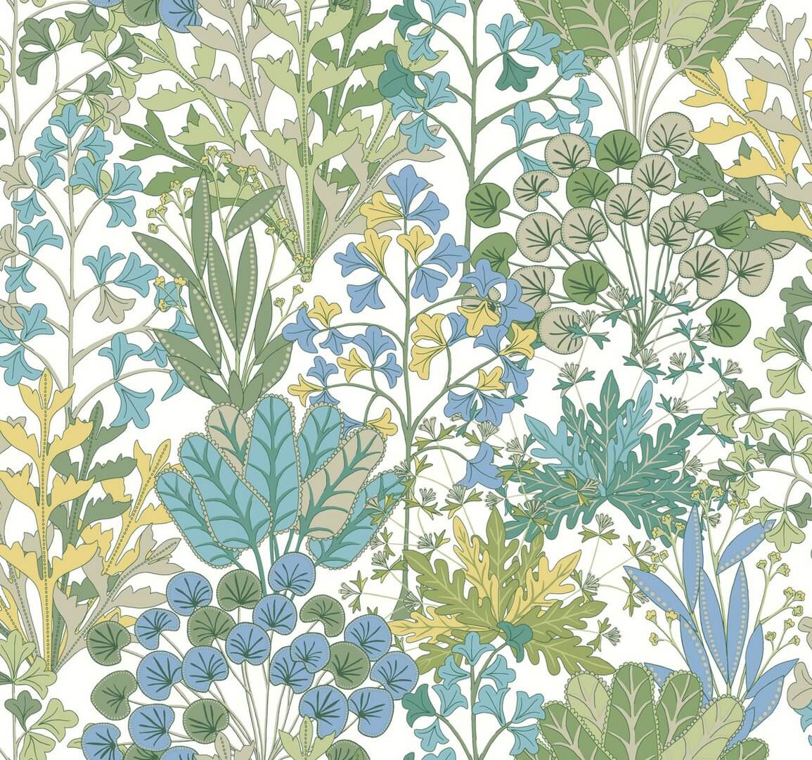Tapeta roślinna York Wallcoverings BL1814 Forest Floor Blooms II