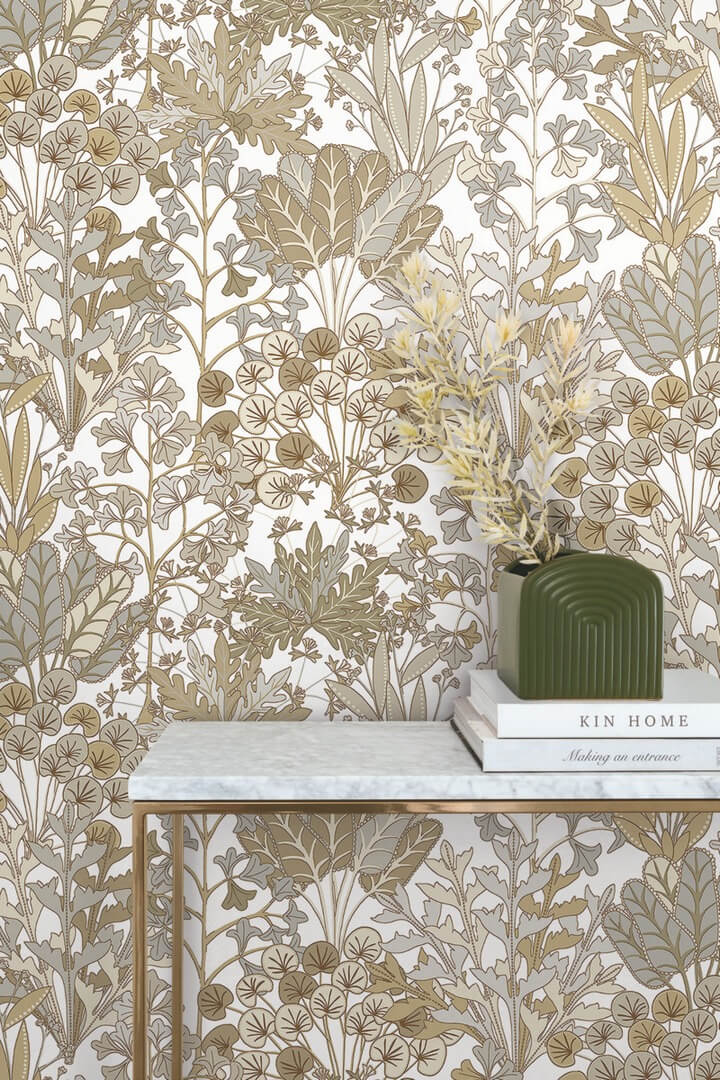 Tapeta roślinna York Wallcoverings BL1815 Forest Floor Blooms II