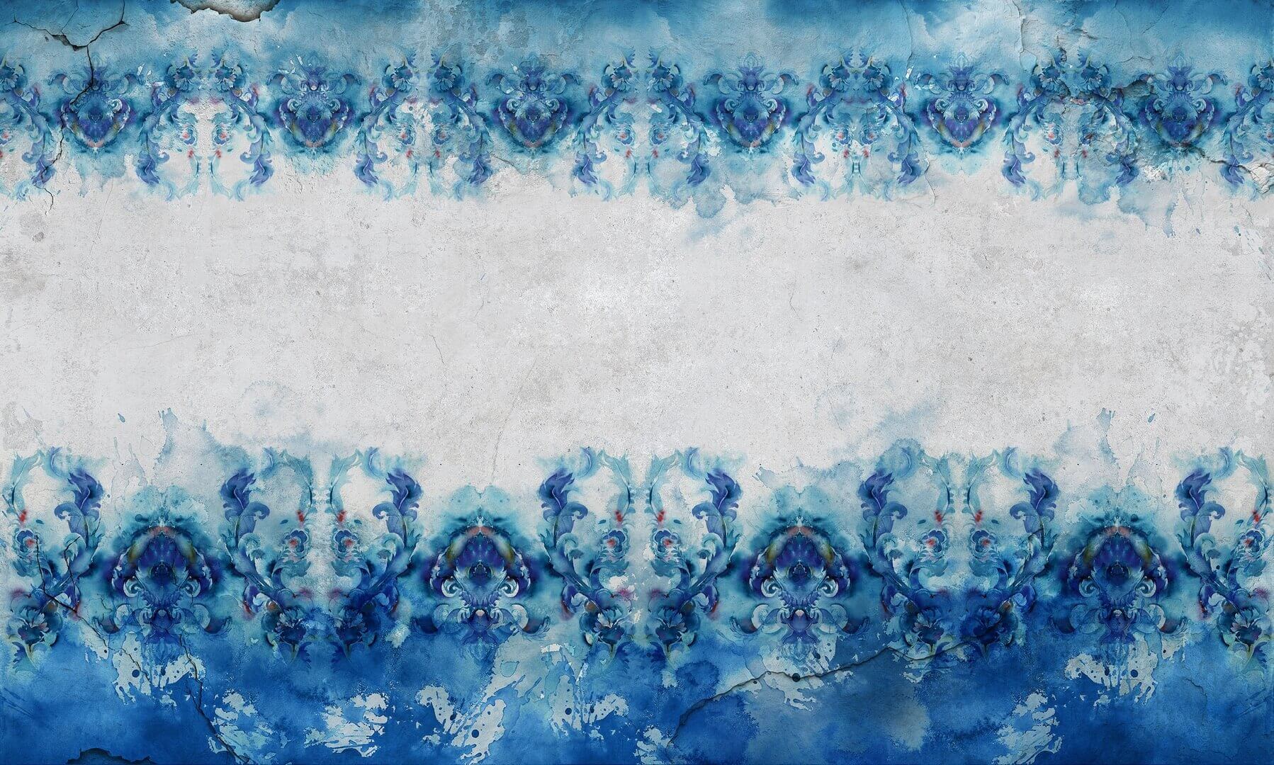 Fototapeta ornament i betonowa ściana Wonderwall Garbi 35050703