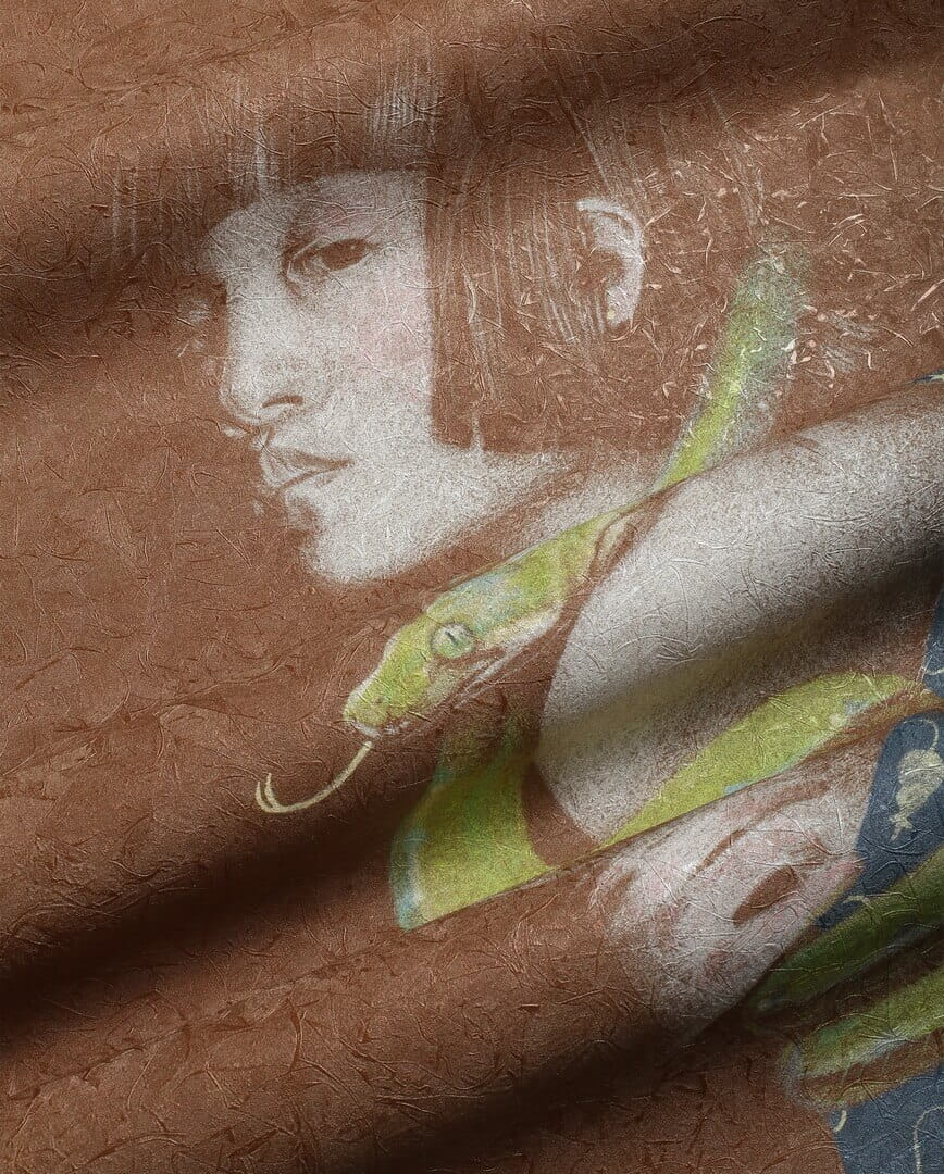 Fototapeta kobieta z wężem Wonderwall Hebi 35093205
