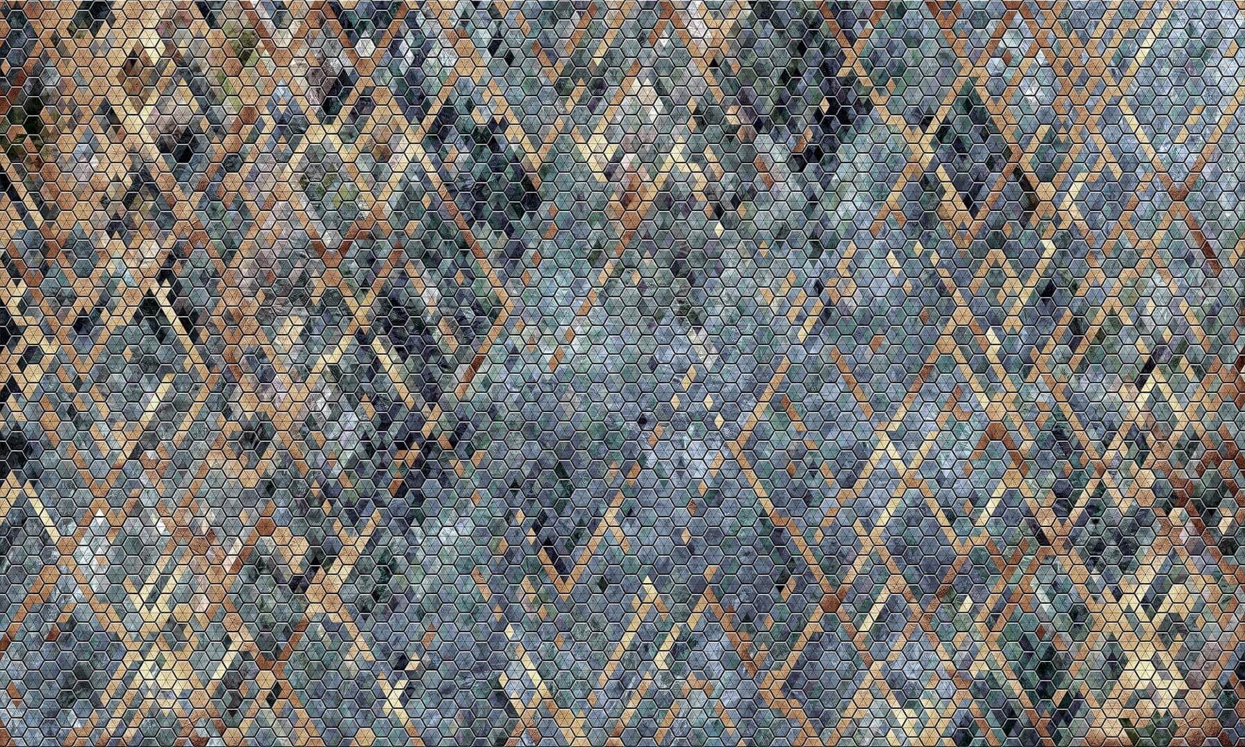 Fototapeta heksagony mozaika Wonderwall Hexus 35011307
