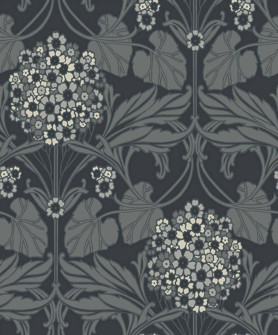 Tapeta stylizowane kwiaty i liście Seabrook ET12120 Legacy Prints