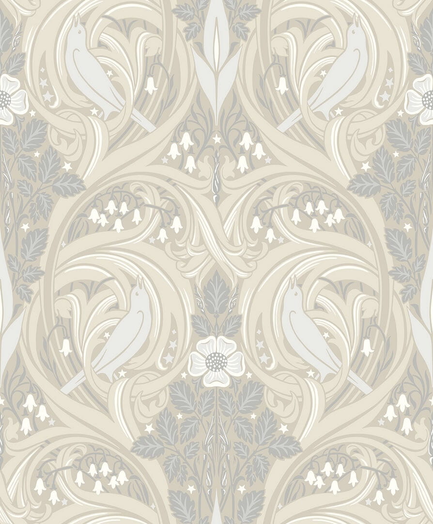 Tapeta roślinny ornament ptaki Seabrook ET12205 Legacy Prints