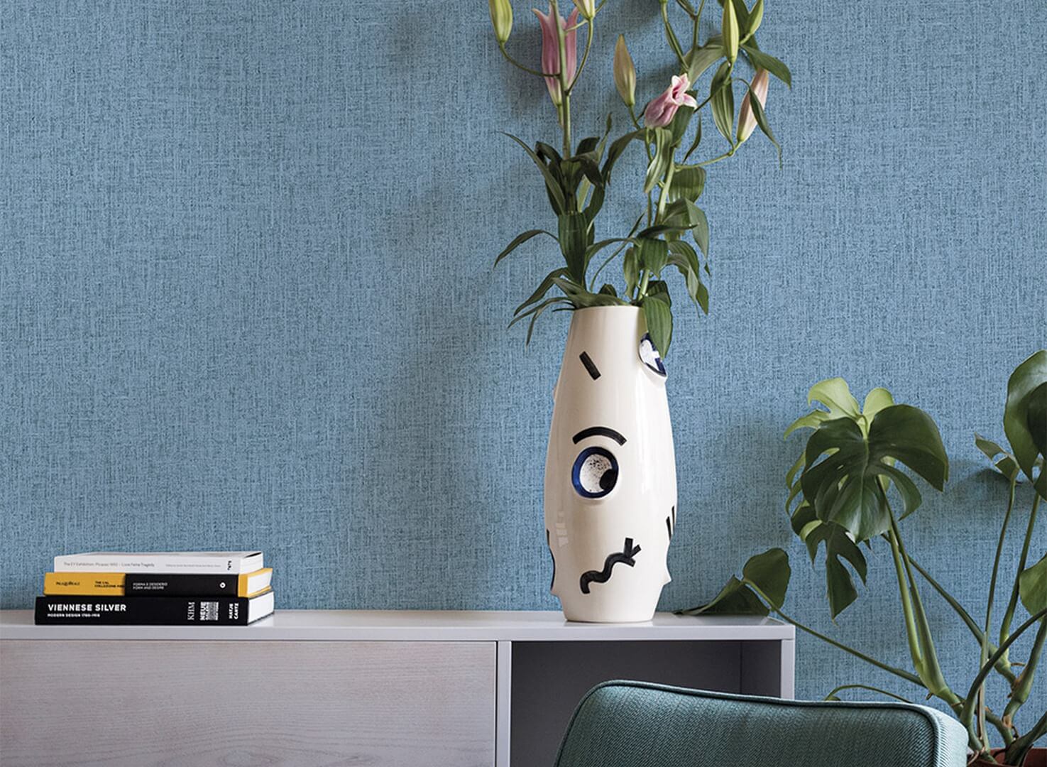 Tapeta płótno z efektem lnu J&V 6901 Unito 102 Cromie