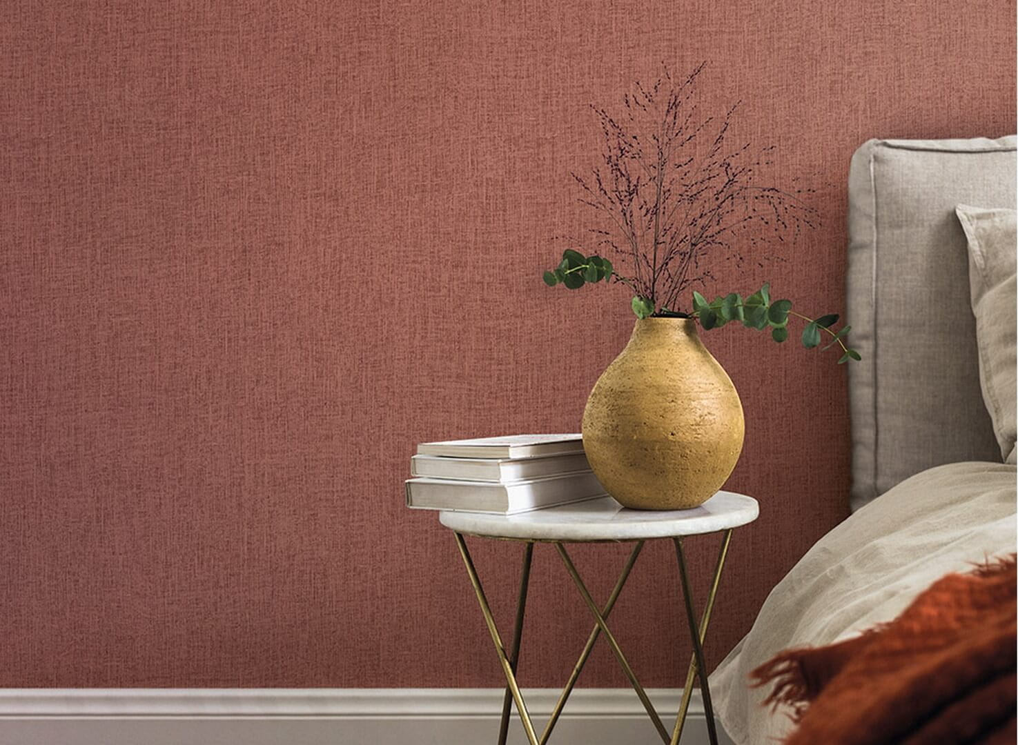 Tapeta płótno z efektem lnu J&V 6901 Unito 102 Cromie